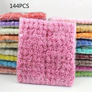 ชิ้นส่วนโฟมดอกกุหลาบทะเลย์ 144 ชิ้น สำหรับทำช่อดอกไม้ DIY ขอ…