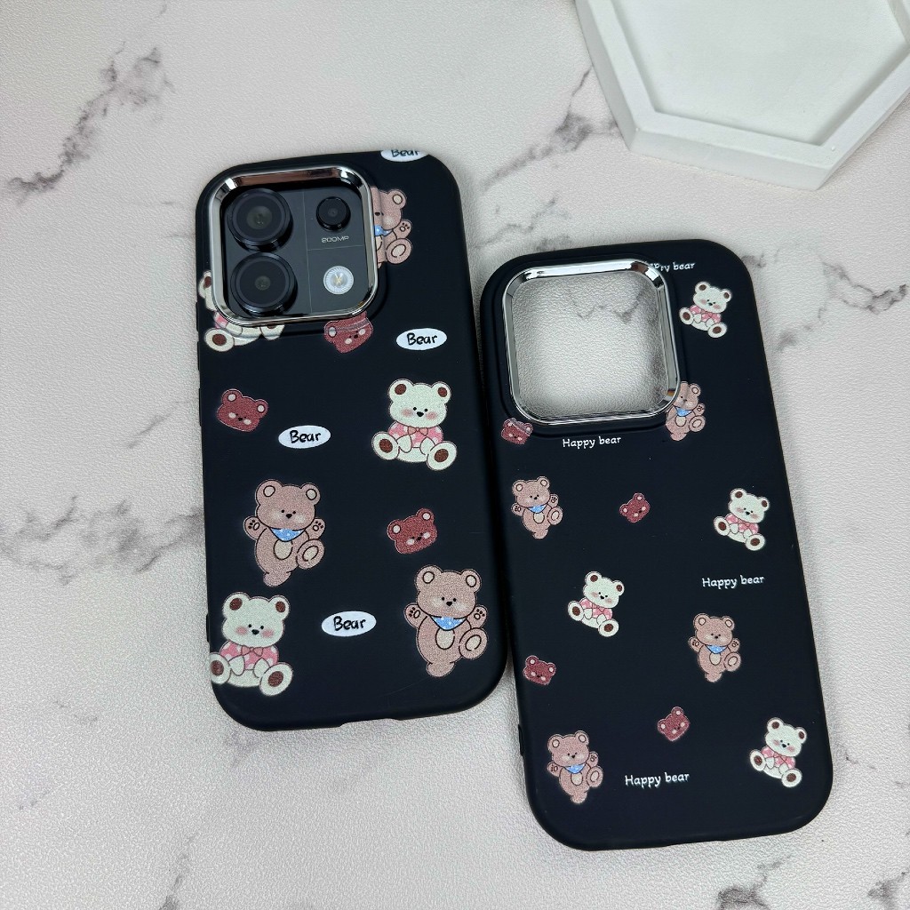 WF CASE WHITE BEAR สําหรับ OPPO A5i A15 A15S A16 A17 A17K A3X A3 PRO A38 A18 A3S A53 A33 A57 A77S A5