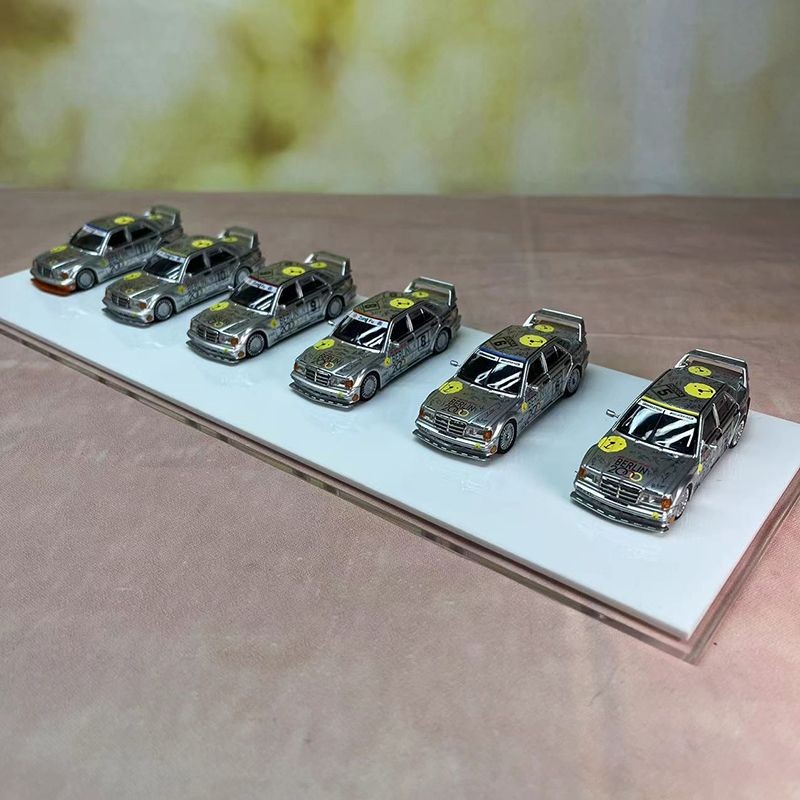 Limited Mercedes-Benz 190E 2.5-16 EVO SEEKER 1: 64 W201 จําลองรถรุ่นหกรถยนต์