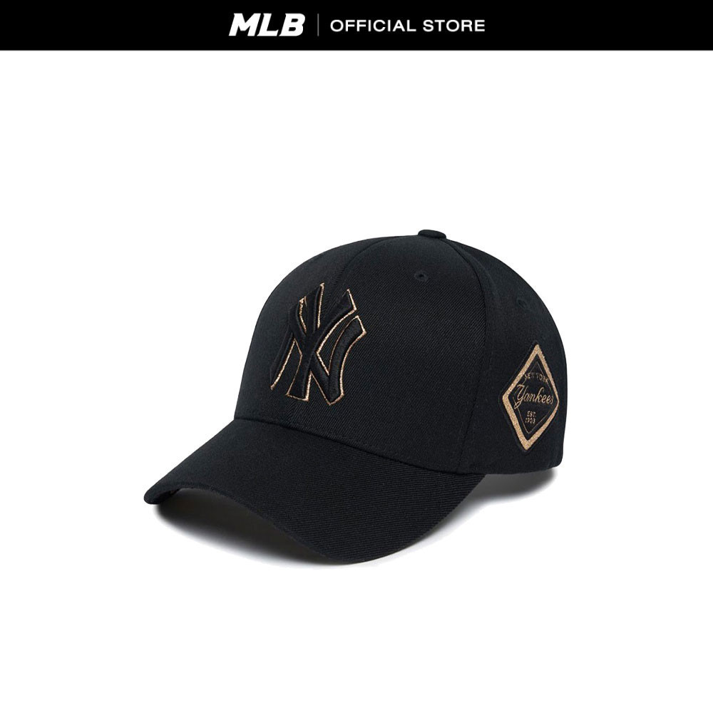 MLB หมวก Unisex รุ่น 3ACP8501N 50GOS - สีดำทอง