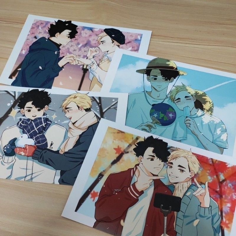 โปสการ์ด Haikyuu Fanart - ฤดูกาล