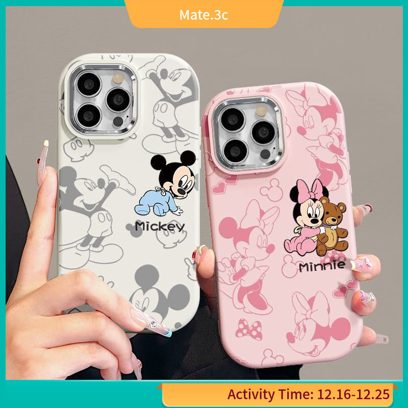 เคสโทรศัพท์มือถือ ลายการ์ตูนมิกกี้ มินนี่เมาส์น่ารัก สําหรับ iPhone11 12 13 14pro 11PRO