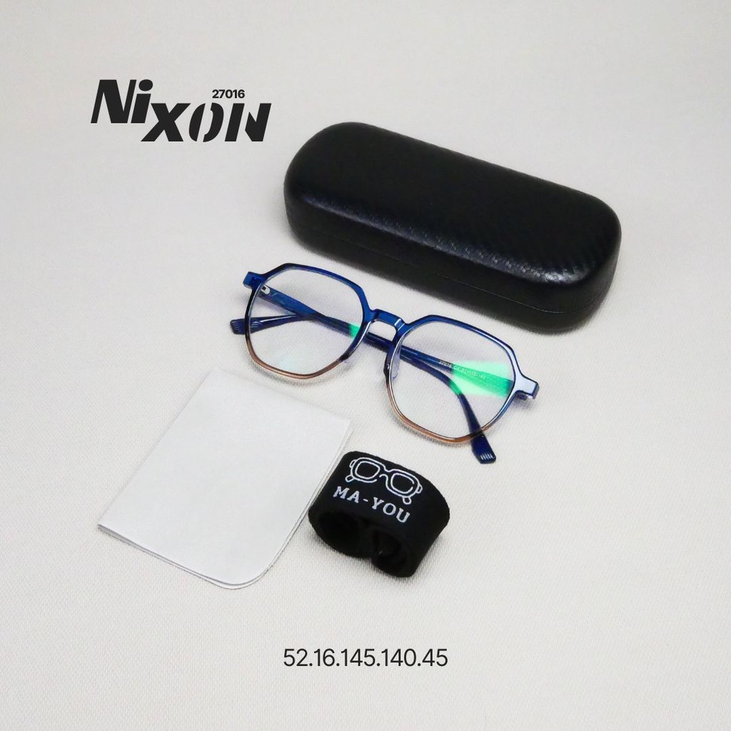 แว่นตาสายตายาว เลนส์ 2ชั้นออโต้ รุ่น Nixon นิกซัน 27016 ในร่มเลนส์ใสออกแดดเปลี่ยนสีเทาดำ