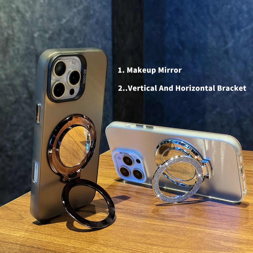 สําหรับ Honor 400 Lite Honor X8C กรณีเงาวงกลมกระจกขาตั้งสําหรับ Honor X8C 400 Lite Matte Silver IMD 