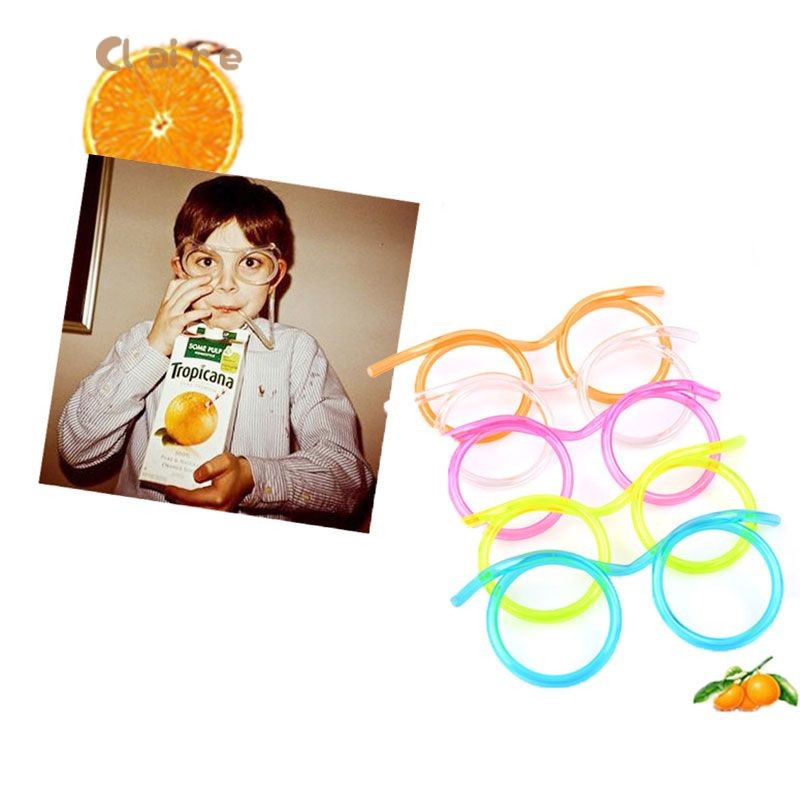 COD หลอดดูด แว่นตา หลอดดูดน้ําพลาสติก ย่อยสลายได้ สําหรับแว่นตา Claire