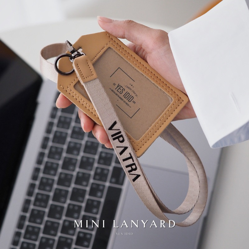 MINI Lanyard(15mm) | สายคล้องบัตรพนักงาน สายคล้องคอ สั่งทำชื่อ Personalized name by YES IDID.