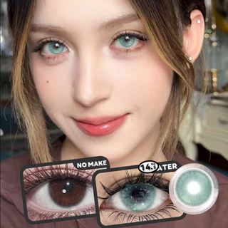 Graded 2 ชิ้น/1 คู่ Watery Color คอนแทคเลนส์ 14.5 มม. Softlens