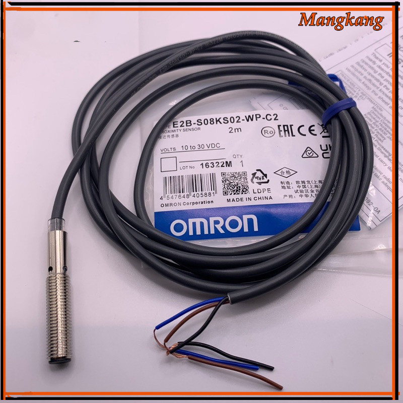ของใหม่! E2B-M12KS04-WP-C2 งานแท้ หัว 12mm จับโลหะ ระยะจับ 4mm 3 สาย NPN NC ไฟ 10 to 30VDC พร้อมส่งใ