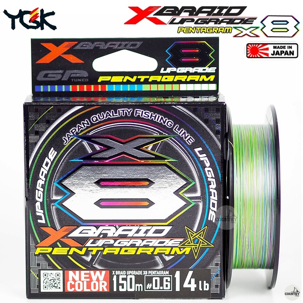 สายพีอี YGK X-BRAID UPGRADE X8 PENTAGRAM