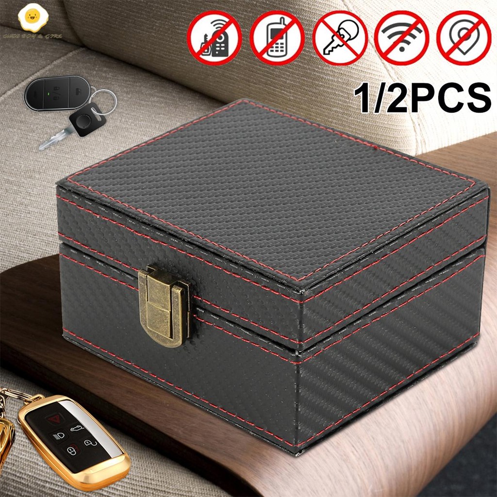 Faraday กล่องสําหรับกุญแจรถ 11.6 x 9 x 5.8 ซม.รถ Key Signal Blocker Anti-Theft Car Key Blocker สําหร