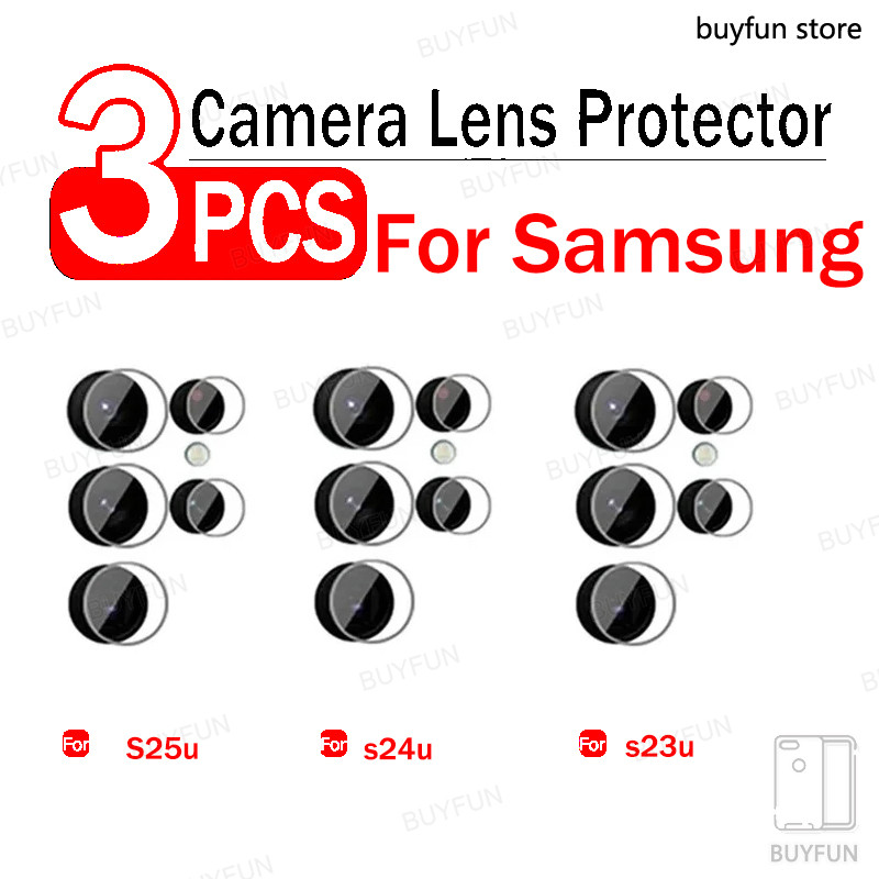 2SLL สําหรับ Samsung Galaxy S25 FE s25fe ULTRA S25+ A17 A07 A56 A36 กล้องเลนส์ Protector Soft Film กระจกนิรภัย (3 ชิ้น)