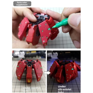 Mswz Fluorescent Color Markers Erase ปากกาสําหรับ Gundam ภาพวาดรุ่นทํา Hobby DIY เครื่องมืออุปกรณ์เสริม MS042 0.7 มม.ฐานน้ําเรืองแสง Marker ปากกา