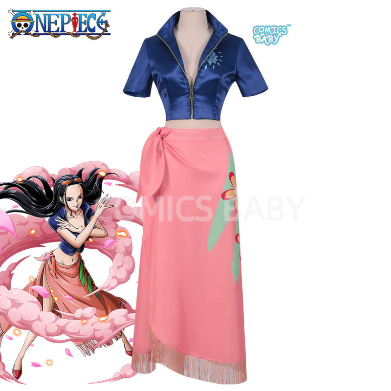 One Piece Nicole Robin cosplay Costume เกม อะนิเมะ คอสเพลย์ Anime Empress Snake Princess Hancock Clo