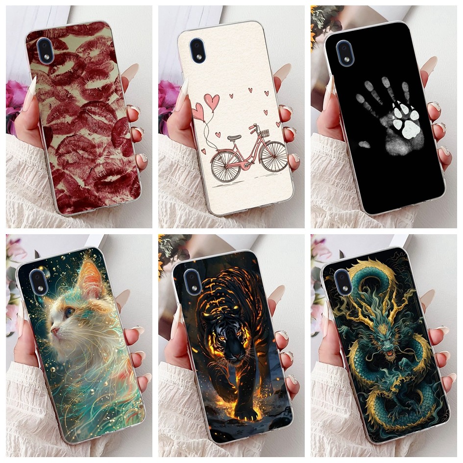 การ์ตูนสําหรับ Samsung Galaxy A01 Core กรณี SM-A013F SM-A013G ปลอกซิลิโคนอ่อนนุ่มกันชนสําหรับ Samsun