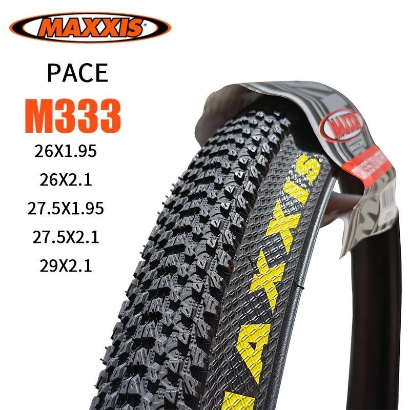 Maxxis M333 PACE Mtb ยางรถจักรยาน 26 * 1.95 26 * 2.1 27.5 X1.95 27.5x2.1 29 x 2.1 29er จักรยานเสือภูเขายางลวดเหล็กจักรยาน 1PC