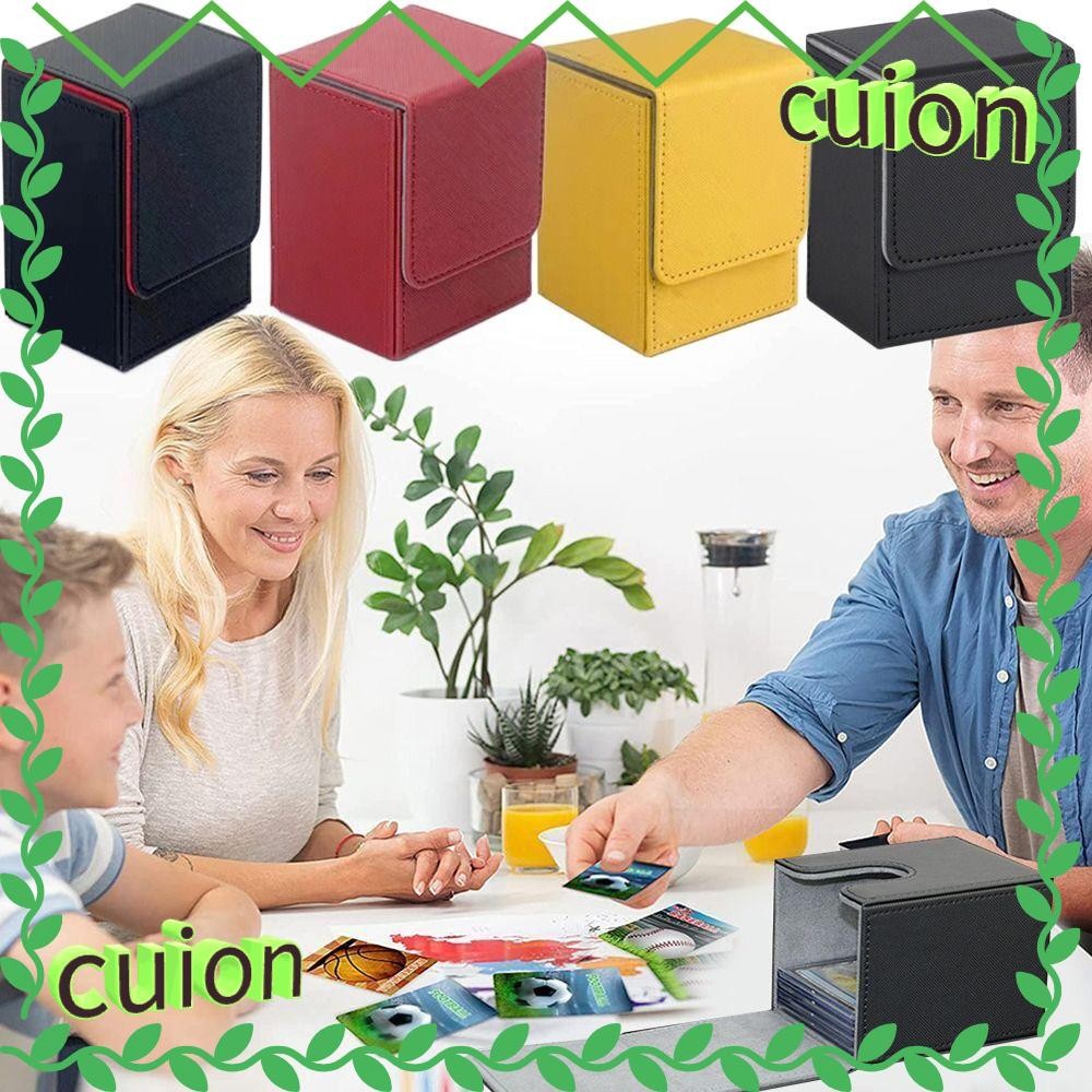 Cuion1413 กล่องสํารับ, ออแกไนเซอร์เกมสะสม MTG Trading Card Holder, กล่องของขวัญ Protectors PU คอนเทนเนอร์เด็ก