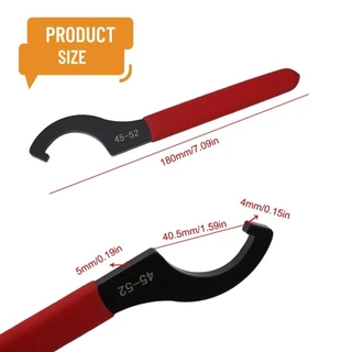CARTZY ประแจตะขอ Spanner, สีดํา Oxidized Anti Slip Handle ประแจเครื่องมือ,สําหรับรอบ Nut C 45-48HRC ประเภท 38-42 มม./45-52 มม./55-62 มม./68-72 เครื่องมือ