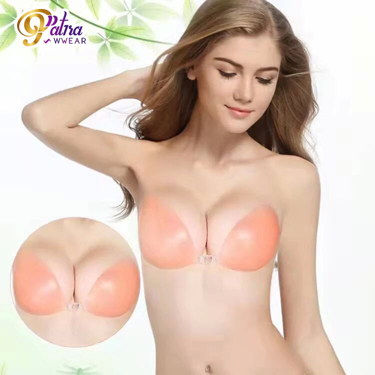 บราซิลิโคน  สติ๊กเกอร์หน้าอกซิลิโคนหนาขึ้น 2 เท่า บราปีก100% กันน้ำ บราติดทนนาน ติดแน่นชุดชั้นใน Woman Bra