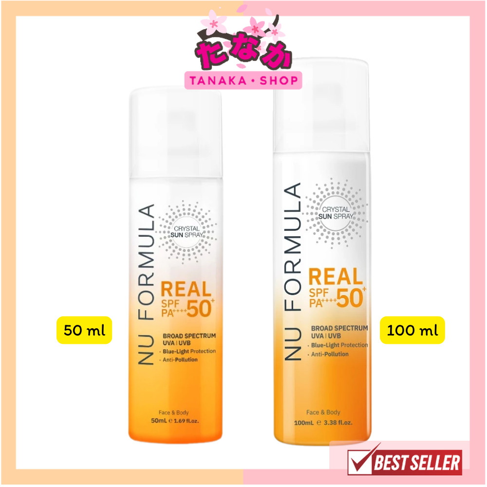 🔥แท้/ถูกที่สุด/ไลฟ์ทุกวัน🔥Nu Formula Crystal Sun Spray Real SPF50+ PA++++ สเปรย์กันแดด 50/100 ml.