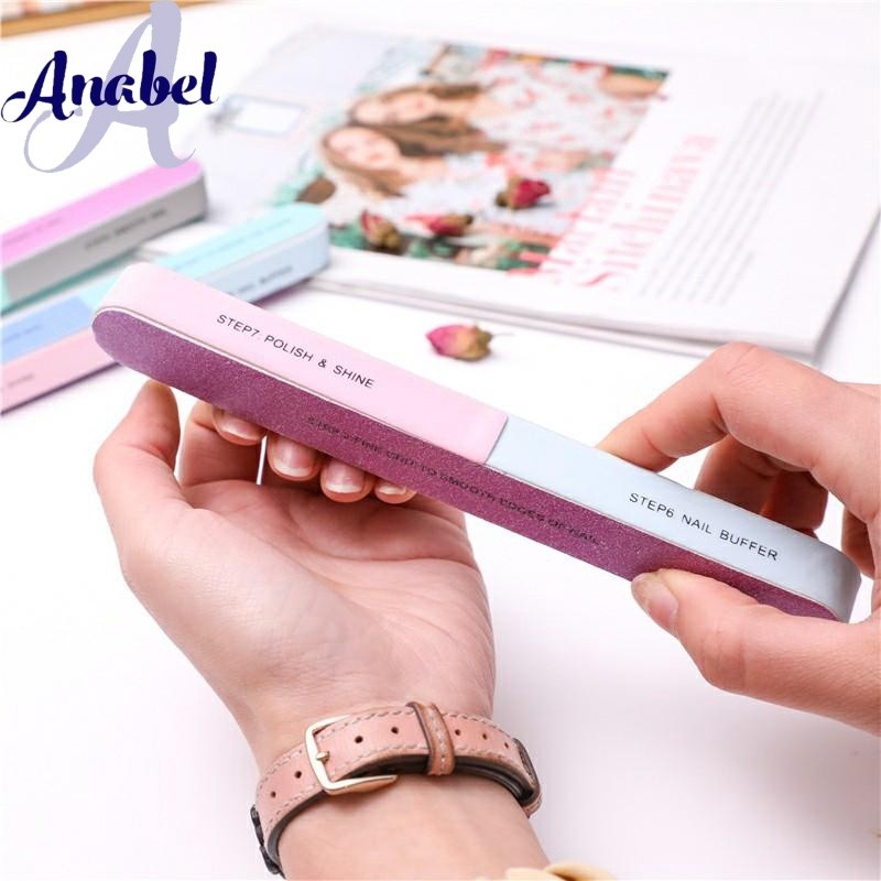 MS 7 Step ทําเล็บมือเล็บเท้าบัฟเฟอร์เล็บ