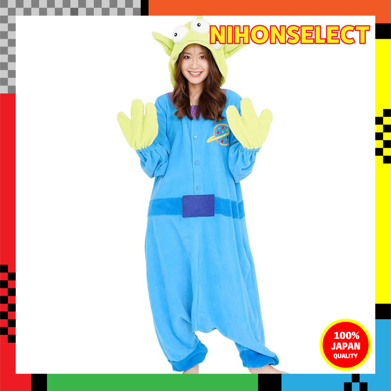 SAZAC Character Fleece Costume, Free Size, Disney Toy Story Alien.