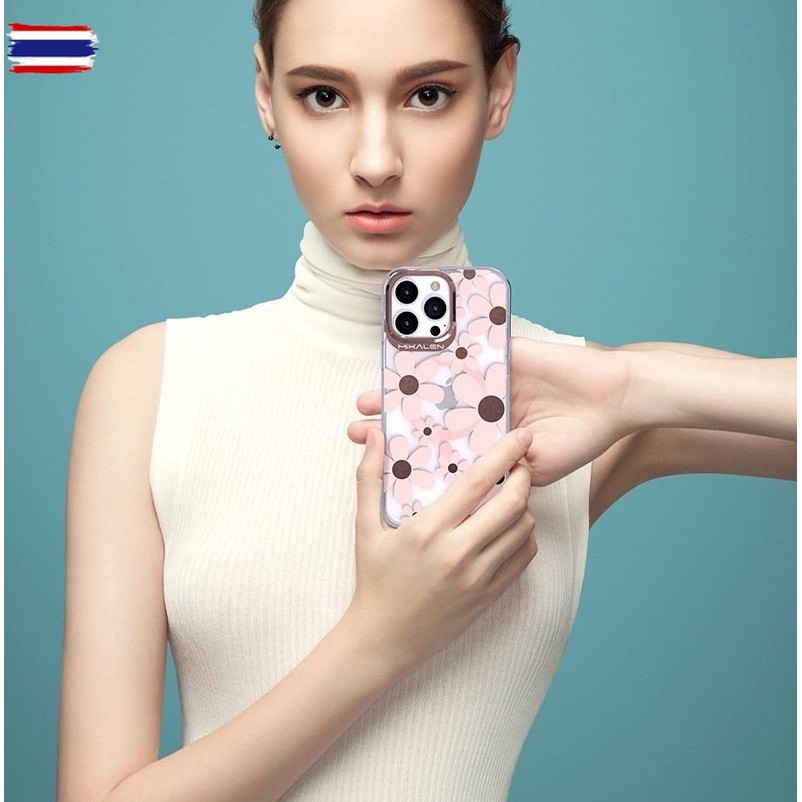 genuine% Mikalen เคสไอโฟน Iphone16/16Pro/16 pro max/15/15 Pro/15 Pro Max เคสชาร์จไร้สาย Magnetic Cas