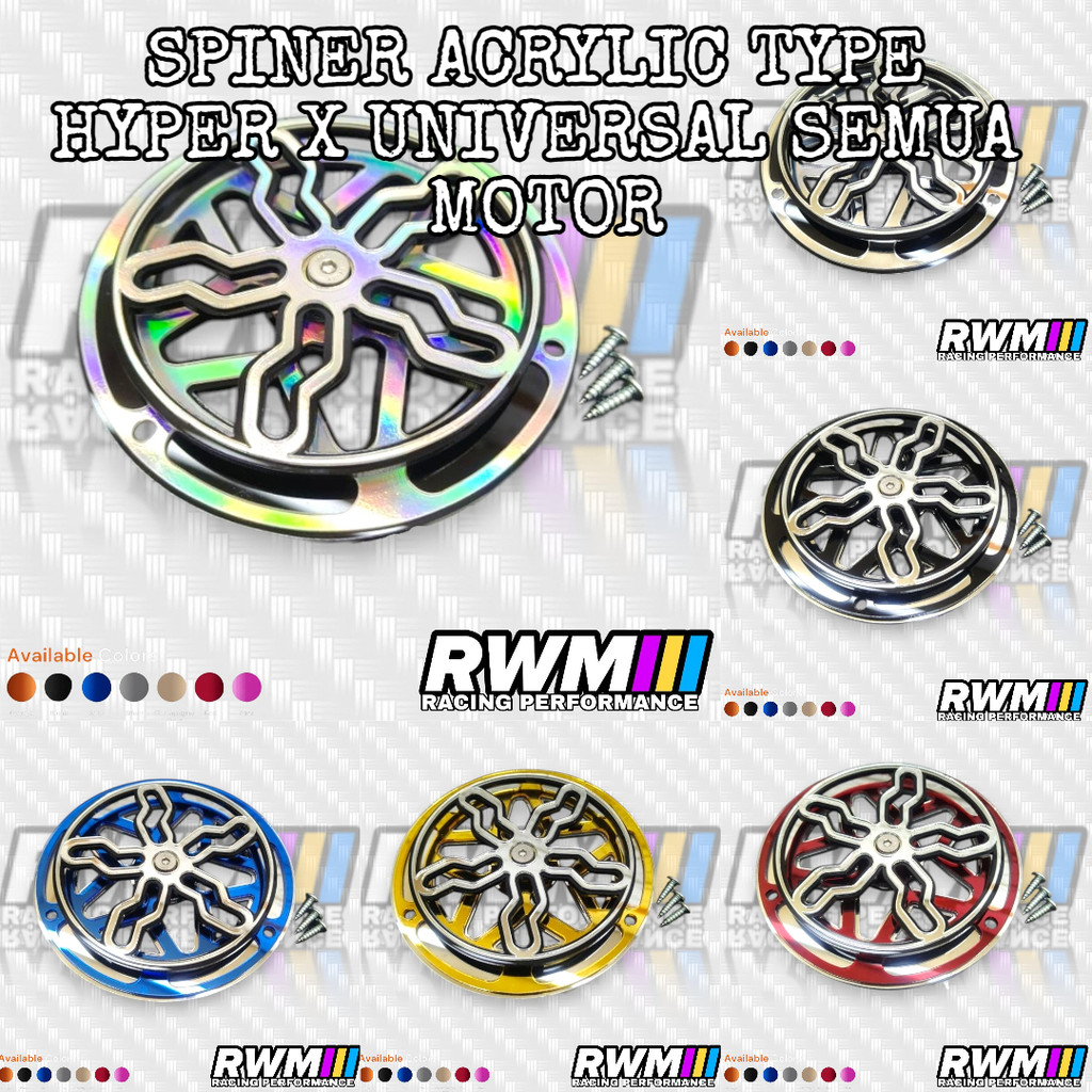 อะคริลิค Spinner พัดลมประเภท Hyper X PNP Beat SCOOPY Vespa Sprint Primavera LX 123 Genio Fazzio Mio 