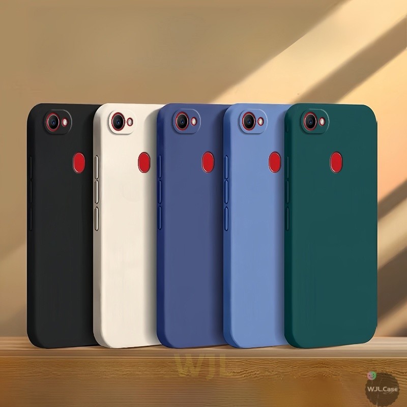 เคส OPPO F7 เคสซิลิโคนโทรศัพท์มือถือสีลูกกวาดเรียบง่าย YT