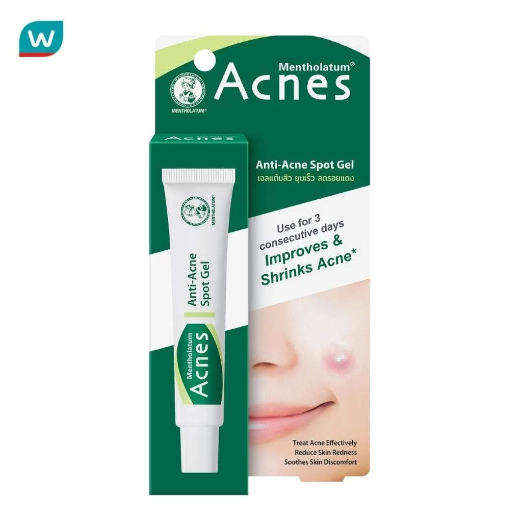 Mentholatum เมนโทลาทั่ม แอคเน่ส์ แอนตี้-แอคเน่ สปอต เจล 18 กรัม เจลแต้มสิว