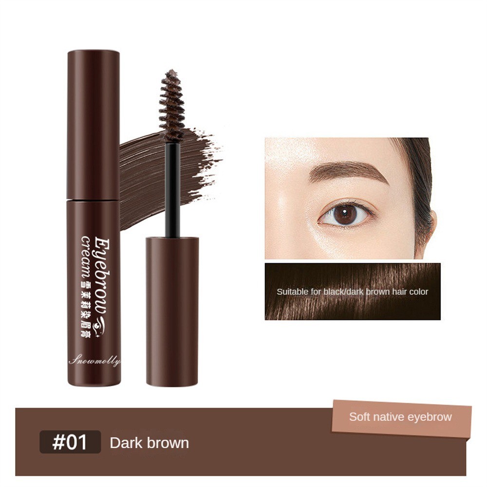 สโนว์ จัสมิน คิ้ว บาล์ม กันน้ำเหงื่อแต่งหน้าไม่เวียนหัวไม่ง่ายที่จะจางหายสีง่าย ครีมทาคิ้วสีธรรมชาติ ราคา ถูกที่สุด ดีลบีเคเค แกลเลอรีภาพที่ 7
