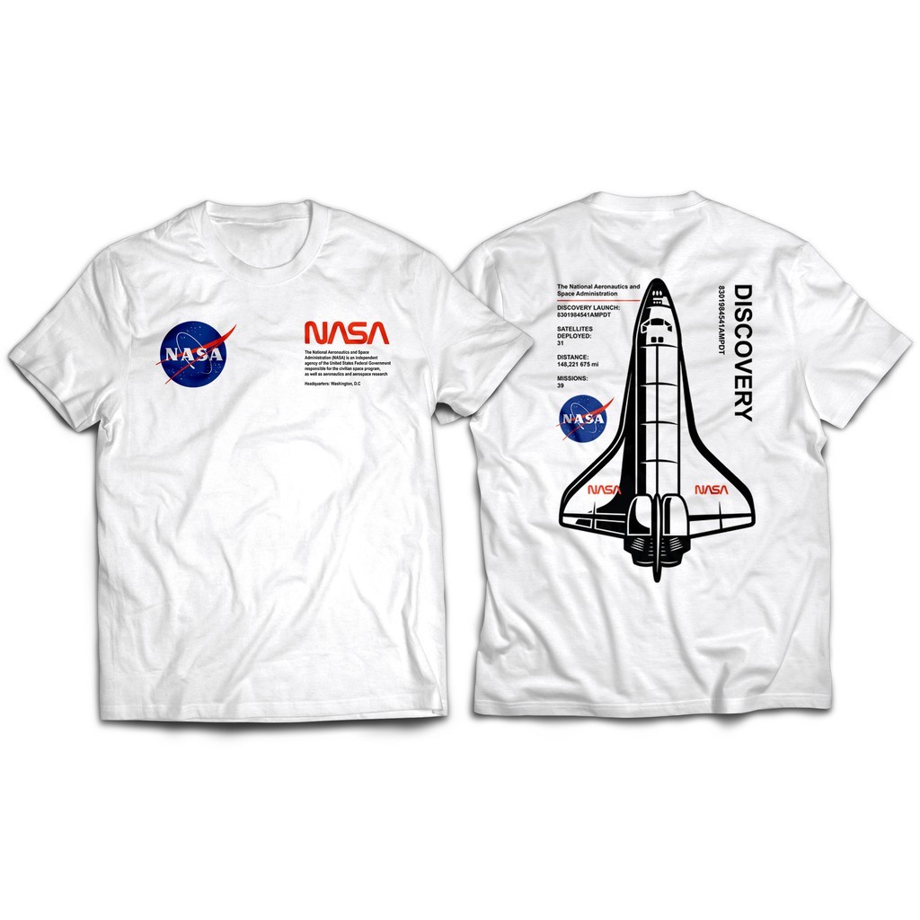 NASA Discovery Mission Short Sleeve California Graphic T-Shirt - Cotton 100% S-5XL