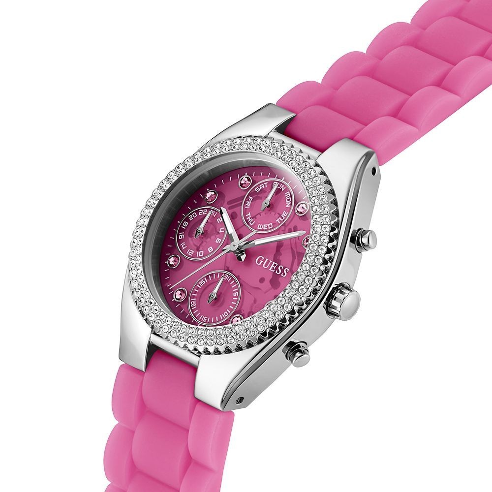 GUESS นาฬิกาข้อมือ รุ่น SPARKLING PINK GW0032L5 สีชมพู