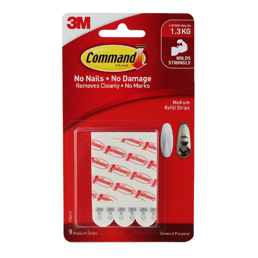 3M Command Medium Refill Strips 17021P