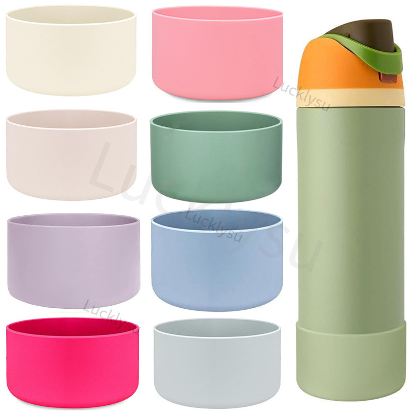 ซิลิโคนขวดน้ํา Boot สําหรับ Owala 24oz 32oz 40oz, ป้องกันขวดด้านล่างแขนป้องกันสําหรับ Owala Twist,FreeSip