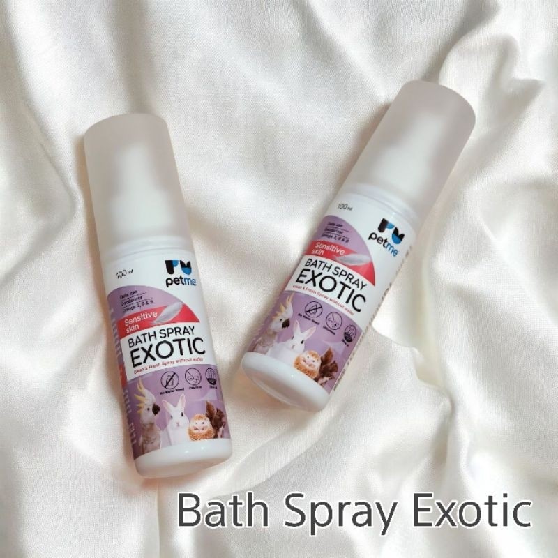Bath Spray Exotic สเปรย์อาบน้ำแห้ง สเปรย์อาบน้ำชูการ์ กระรอก เม่นแคระ กระต่าย นก ลิง บุชเบบี้ สัตว์เลี้ยงทุกชนิด