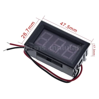 AC561 โวลต์มิเตอร์ กระแสสลับ AC 70-500V แบบ 2สาย ขนาด 0.56นิ้ว 220V AC Digital Display Voltmeter 70-500VAC 0.56" ตัวว...