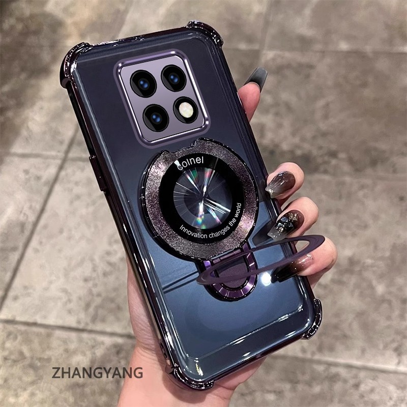 สําหรับRealme C63 C61 เคสใสหนาฝาครอบชุบซิลิโคนShockProofเคสโทรศัพท์CCCA9