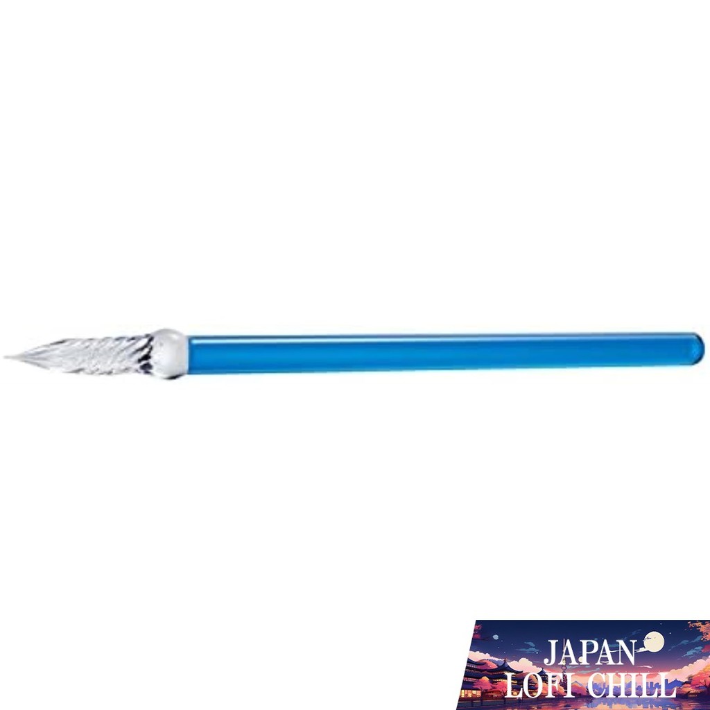 SEKISEI AZON Glass Pen Straw Blue AX-8513-00 ปากกาแก้วดีไซน์เรียบหรู พร้อมกล่องของขวัญ เหมาะสำหรับผู