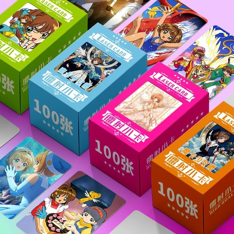 Cardcaptor Sakura Holographic LOMO Cards – ชุดสะสมภาพถ่ายขนาดเล็กที่ไม่นํากลับมาใช้ใหม่ได้ 100 ชิ้น