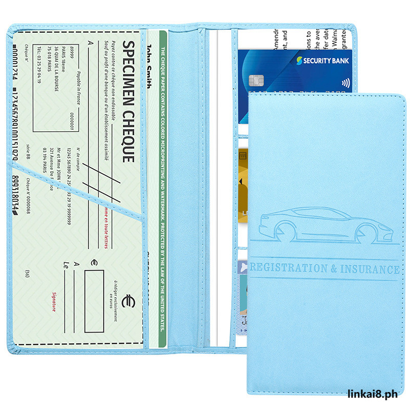 LK8P-Multi-function Drivers License Bag Car ID Card Bag กระเป๋าสตางค์ผู้ชายและผู้หญิง Universal กันน