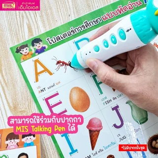 โปสเตอร์เสริมการเรียนรู้สำหรับเด็ก A3 แบบฝึกอ่าน ก-ฮ | ABC | 123 | Animals