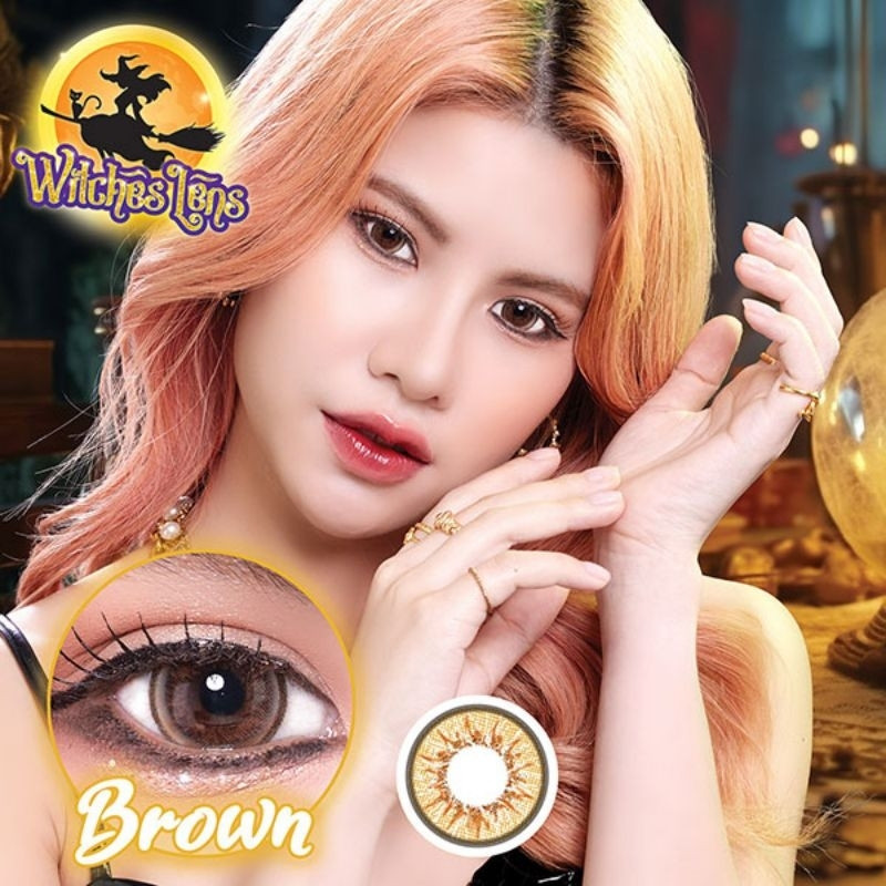 คอนแทคเลนส์ รุ่น Blizzard สีเทา/ตาล Gray/Brown มีสายตาปกติ (0.00) เปลี่ยนแทนทุกเดือน