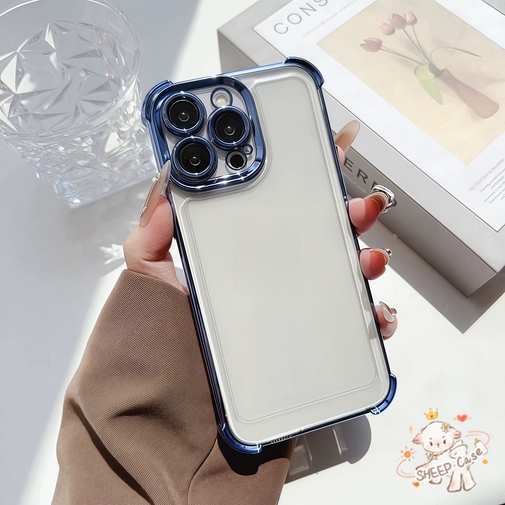 ✨ นี่ยม! ✨ เคสสี่มุมที่ป้องกันการล้ม ระดับสูง บรรยากาศ สําหรับ IPhone16 15 14 13 12 11 7 8 plus Pro Promax X XR XS - รูปที่ 2