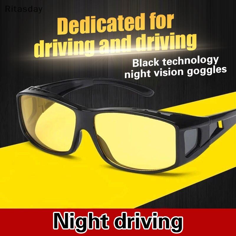 Ritasday Night Vision แว่นตากันแดดรถ Night แว่นตาขับรถแว่นตา Unisex แว่นตากันแดด UV Protection แว่นตากันแดดแว่นตาของขวัญใหม่