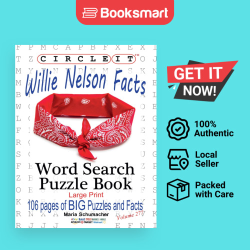 Circle It Willie Nelson Facts Word Search Puzzle Book - หนังสือปกอ่อน - อังกฤษ - 9781950961641