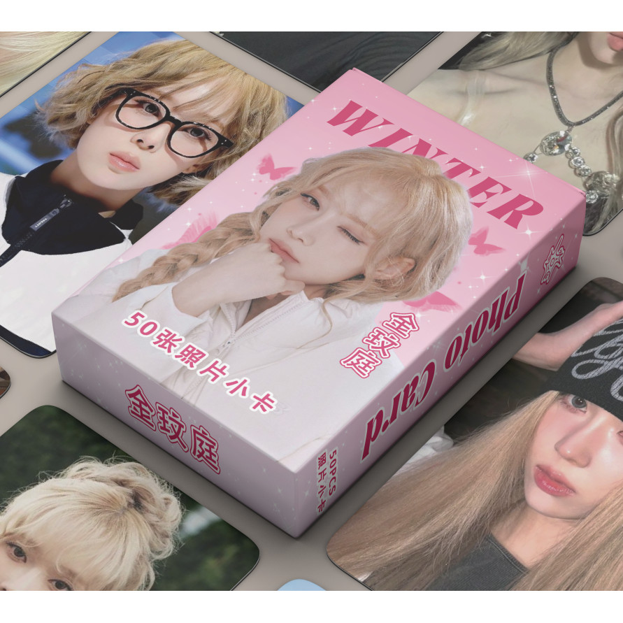 50-124pcs/box AESPA Holographic Photocards SUPER BEING HOT MESS Armageddon 1st Album Supernova Laser Hologram Lomo Cards KARINA NINGNING WINTER GISELLE SOLO Kpop Postcards