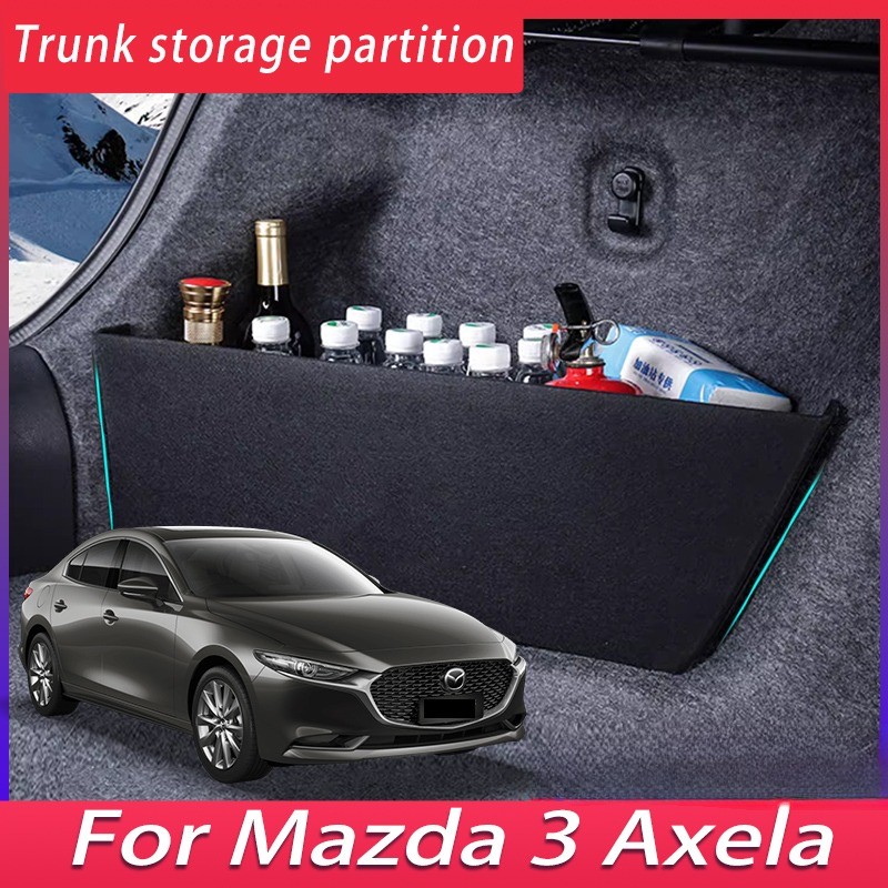 Mazda 3 Axela BP 2020-2024 Car Trunk Storage Partition กล่องเก็บของมัลติฟังก์ชั่นอุปกรณ์ตกแต่งภายในรถยนต์