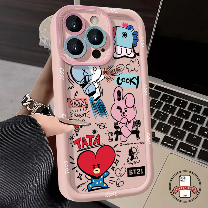 การ์ตูนแนวโน้มตลกกระต่ายอังกฤษอ่อนนุ่ม เคส Samsung A54 A53 A14 A06 A05s A24 A03 A15 A34 A13 A04 A05 A21s A02s A12 ราคา ถูกที่สุด ดีลบีเคเค แกลเลอรีภาพที่ 3
