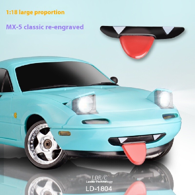 7 ซม.LD1804 Mazda Mx5 รุ่นพรีเมี่ยม Rc Drift รถ Rc รถ Gyroscope ล้อหลังไดรฟ์ของเล่นรถวันเกิดรวบรวมของขวัญของเล่น