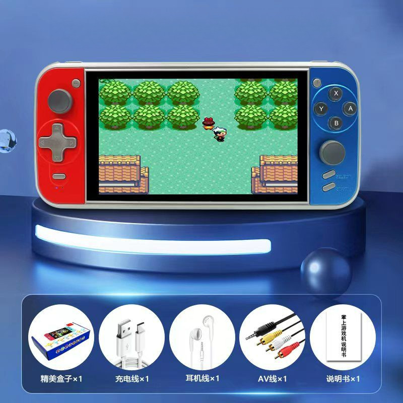 อัพเกรดหน้าจอความละเอียดสูงเกมคอนโซล PSP GBA มือถือ FC ย้อนยุคมือถือเก่าดาวน์โหลดได้ MP5สองคนอาเขต